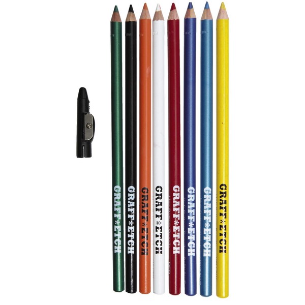 Graff Etch Hair Pattern Pencils 8 Piece Set