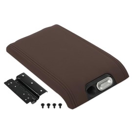 CROSSDESIGN Center Console Armrest Lid Cover Brown Compatible with Ford F150 2009-2014/Fit Lincoln Mark LT 2010-2014/Fit Flow Through Consoles Only 9L3Z1506024CC