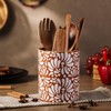 Kathfly Talavera Utensil Holder 6" Large Ceramic Mexican Kitchen Utensil