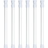 6 Pack Cupboard Bars Tension Rod Spring Extendable Curtain Rods