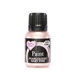 RAINBOW DUST Pearl Food Colouring, Edible Paint in Pearlescent Colours, Ready to Use, Easy to Apply, Create Cakes & Cupcakes with an Indulgent Shimmer - Baby Pink 25g