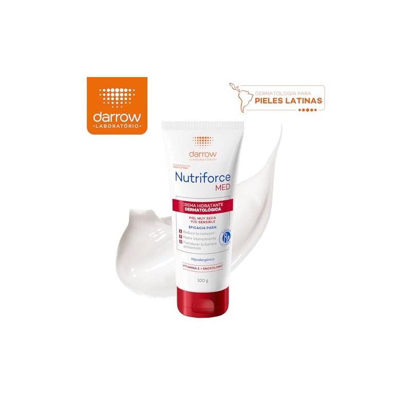 DARROW, Nutriforce MED Crema Hidratante Dermatolgica, Para Piel Seca o