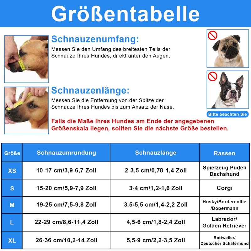 Muzzle Breathable Adjustable High Strength Polyester Fibre, 4-Way Adjustment, Muzzle