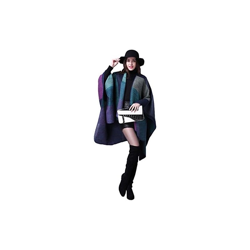 Mujeres Suave Bufanda de Cuadrícula Chal Pashmina Estolas Mantos