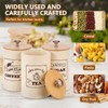 UKQRRTC 3 Pack Metal Coffee Sugar Tea Canister Set, Large