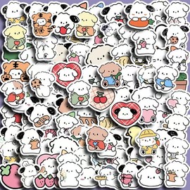 AMASSIVEROCK 100 Pcs Cute Cartoon Dog Stickers for Kids, Cute Stickers for Water Bottles, Vinyl Waterproof Laptop Sticker Pack Classroom Prizes Skateboard for Kids Teens Students