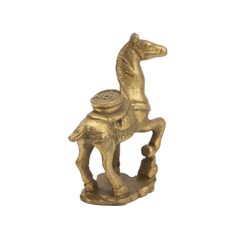 Copper Horse Ornaments Exquisite Durable Retro Craft Statue for Office