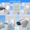 ARCCTV 4MP Solar Security Camera WiFi Wireless Battery Smart Home