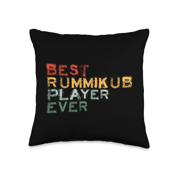 Eat My Shirtz Best Rummikub Player Ever Grunge Font Throw