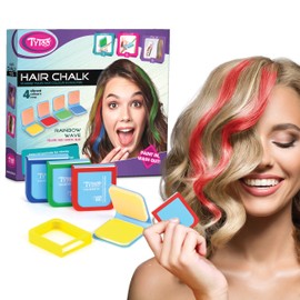 TyToo Haarkreide – Regenbogenwelle, sicher zu verwenden, temporäre Haarfarbe für Kinder