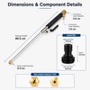 Garden Hose Spray Wand with Trigger, Fan and Jet Nozzle