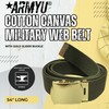 Army Universe 100% Cotton Canvas Military Web Belt 54" (White