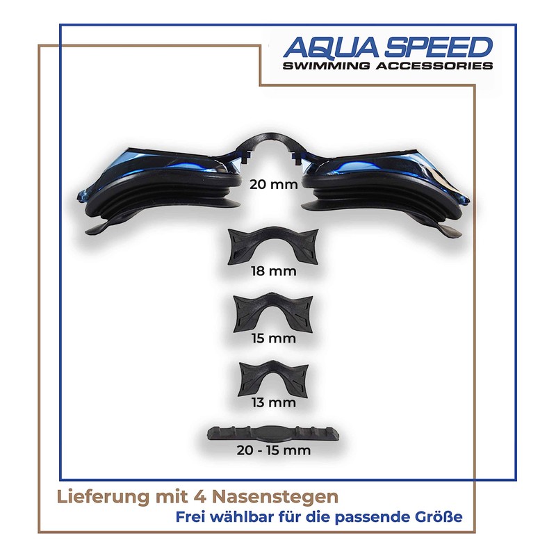 Aqua Speed® Lumina Swimming goggle (optical lenses to correct short-sightedness;