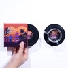 Mini Vinyl Record Coasters - Set of 2 Cool Music