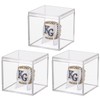 3 Pack Championship Ring Display Case Clear Acrylic Display Case