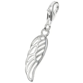 Dreambell 925 Sterling Silver Flying Angel Wing Dangle Bead Pendant Clasp European Lobster Trigger Clip On Charm