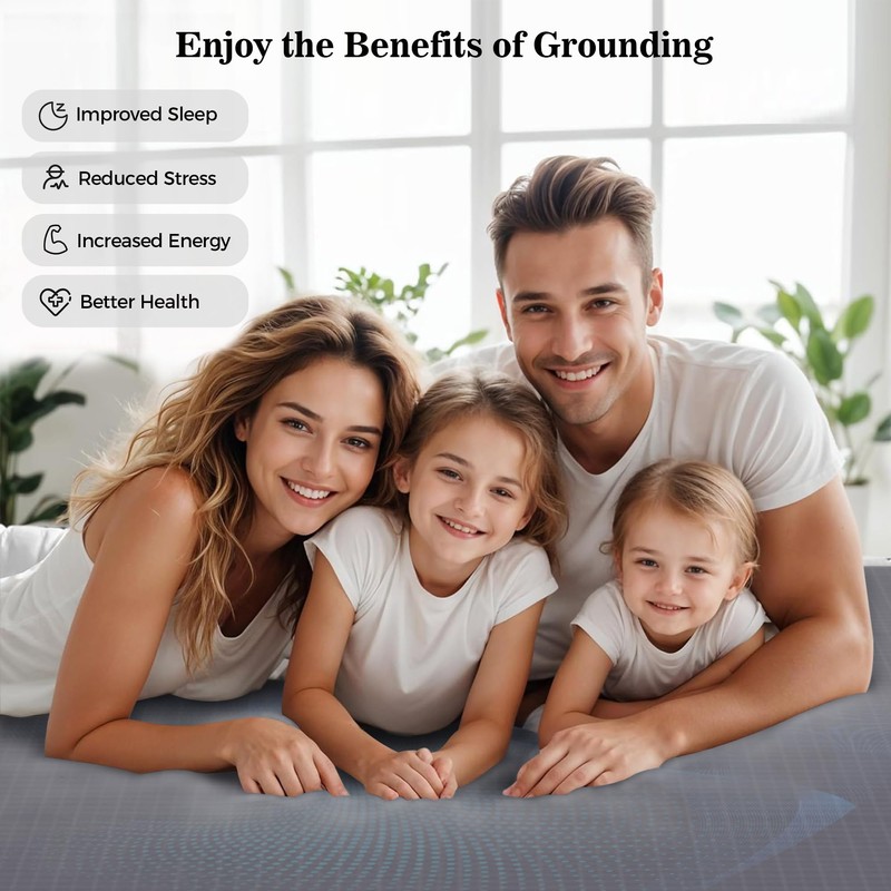 Twinmoon Grounding Sheets: Queen Size Grounding Fitted Sheets with Adjustable