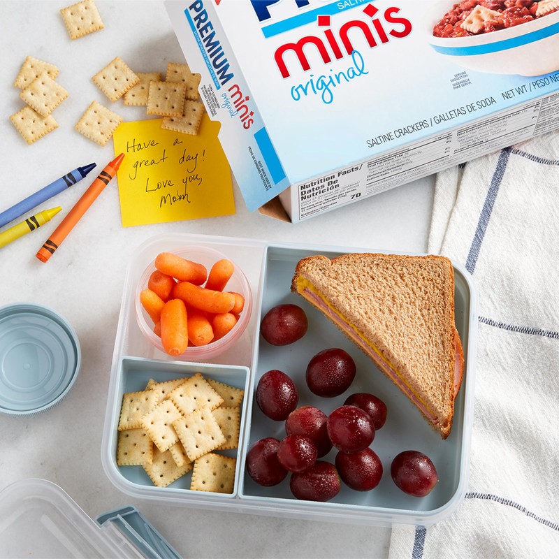 Premium Saltine Crackers Variety Pack, 2 Mini and 2 Soup