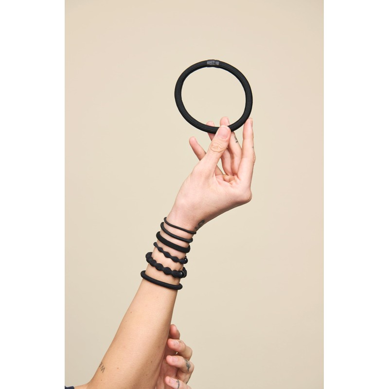 Goody Ouchless Elastic Hair Ties - 50 Ct, Black, 2MM