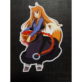 Holo Spice and Wolf Glossy Sticker Anime Waterproof!