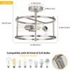 foucasal Semi Flush Mount 3-Light Modern Kitchen Light Fixtures -
