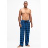 DEVOPS 2 Pack Men's Buffalo Plaid Plush Fleece Pajama Pants