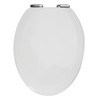 Dalton Toilet Seat Elongated Soft Close – White Oval Standard