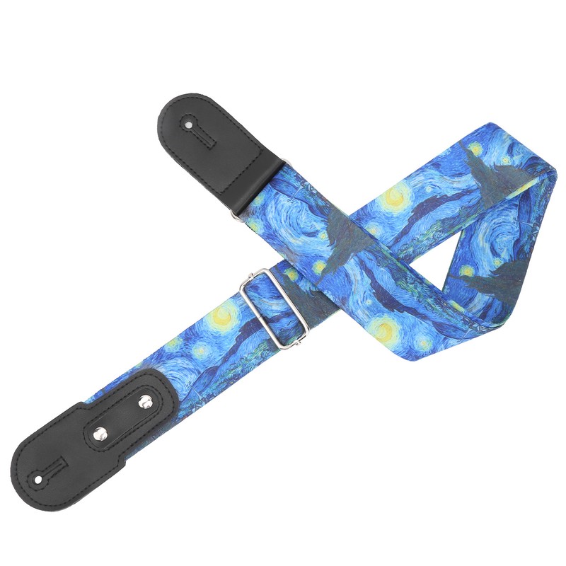 Nylon Guitar Strap Breathable Musical Instrument Accessories for Folk/Electric Guitar