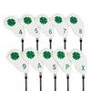 Leather Golf Club Iron Head Covers | 10 Piece Set