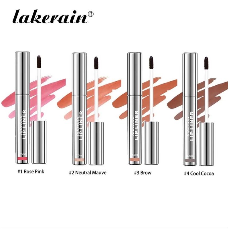 LAKERAIN 4Pcs Peel Off Lip Liner Stain Liquid Lip Gloss