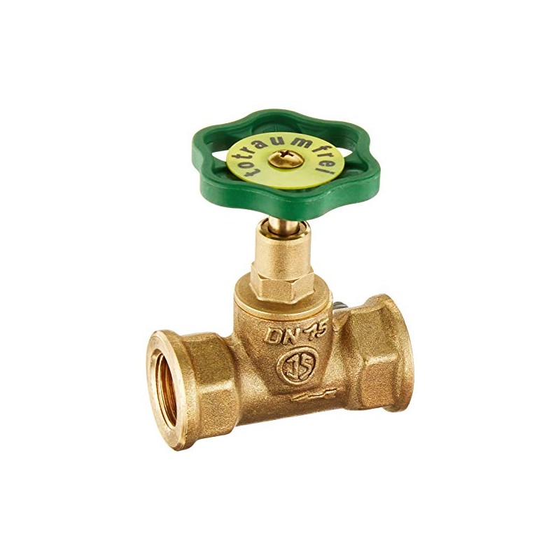 CORNAT T571321 Straight-Run Globe Valve, Brass, 1/2", Clear