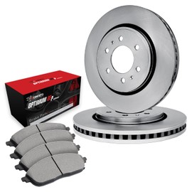 R1 Concepts Front Brakes and Rotors Kit |Front Brake Pads| Brake Rotors and Pads| Semi Metallic Brake Pads and Rotors |fits 1985-2002 Nissan 720, D21, Frontier, Pathfinder, Pickup