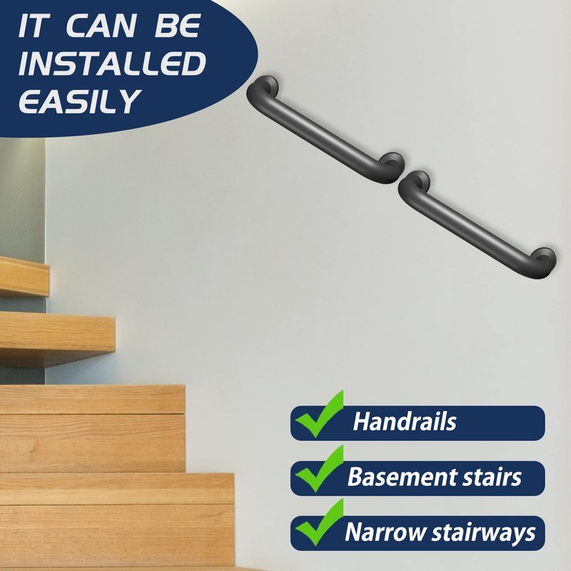 12” Stairway Hand Railing Safety Handle Bar Iron Outdoor Deck
