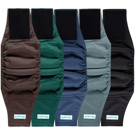 Paw Legend Washable Dogs Diapers Male Dog Belly Bands for Male Dogs Diapers Reusable Puppy & Doggie Diapers Male (5 Pack, Small)