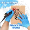 Set 12 Pzs Piel Falsa Sintética Silicona Practica Tatuaje F