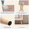 INMOZATA Wooden Furniture Feet, Pack of 4, 10 cm Table