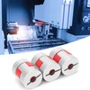 3Pcs Flexible Coupler Aluminum Alloy Ball Screw Coupling Kit Motor