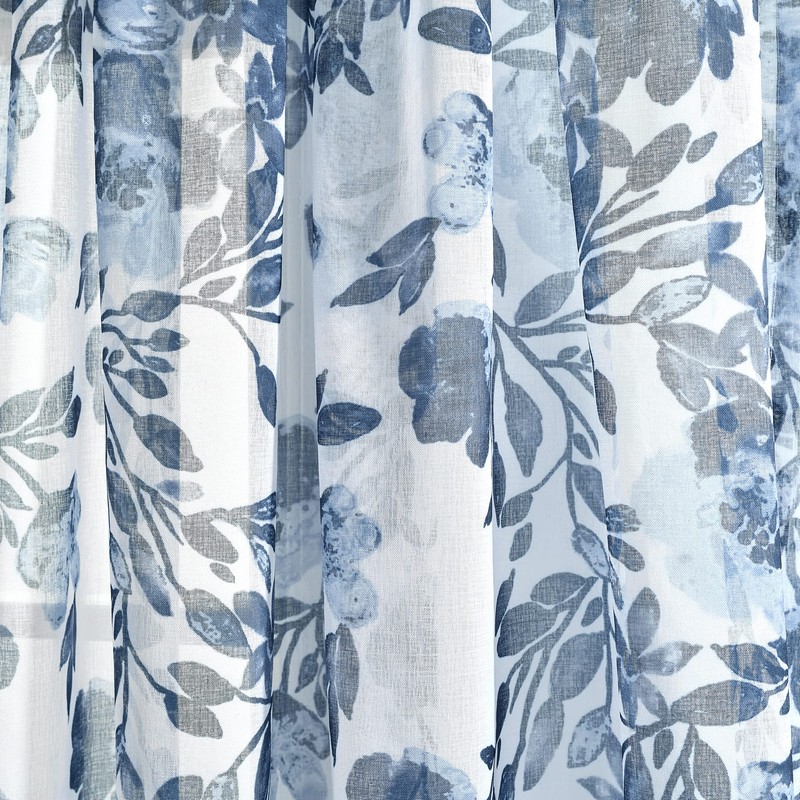 Lush Decor Tanisha Curtains - Sheer Window Panel Set -