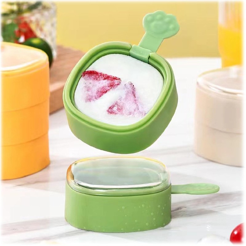 THJOPOKEEL 2Pcs Creative Multi-Layer Ice Cream Mold, Homemade Ice-Cream Mould,