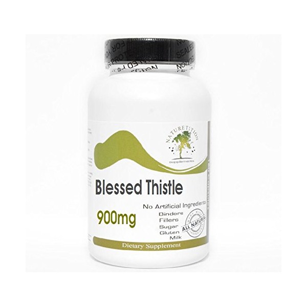 Blessed Thistle 900mg ~ 200 Capsules - No Additives ~ Naturetition Supplements