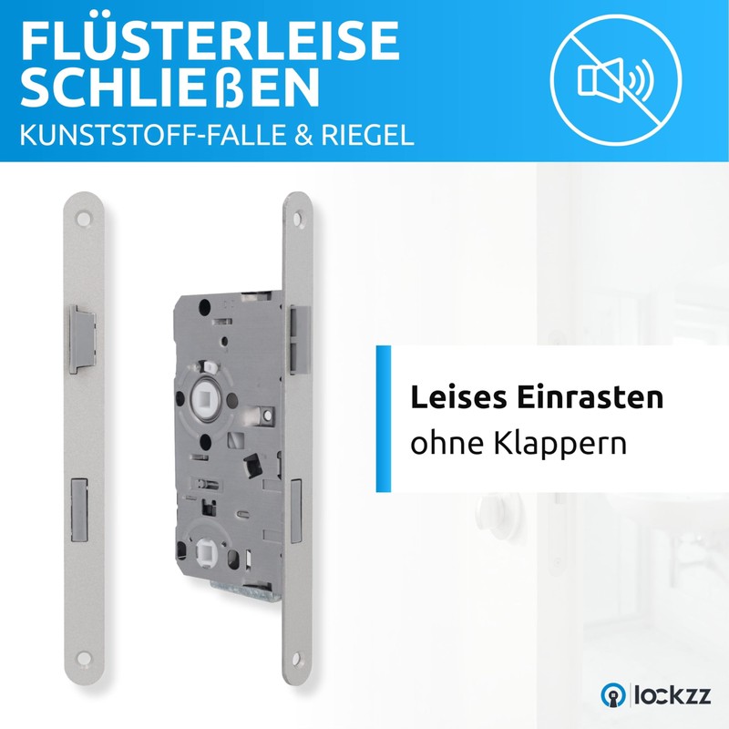 lockzz Toilet Mortice Lock Bathroom Door DIN Left - Bathroom