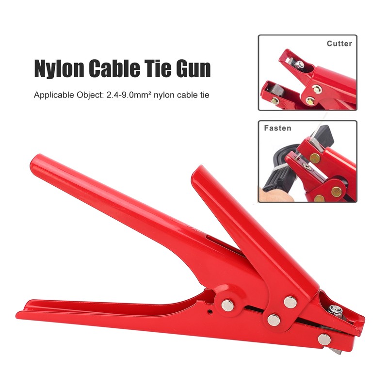 Nylon Cable Tie Gun Portable Wire Pliers Hand Tool HS-519