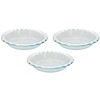 Pyrex Easy Grab 9.5" Glass Pie Plate (Pack of 3)