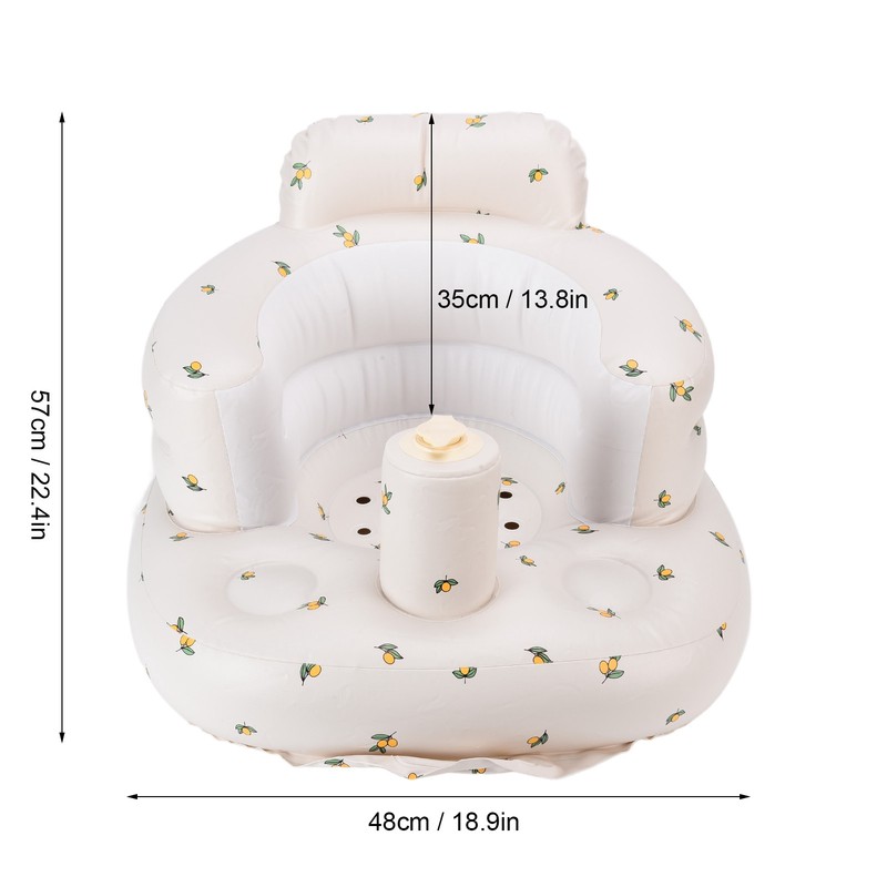 Multifunctional Baby PVC Inflatable Spine Protection Bathroom Sofa Learning Eating