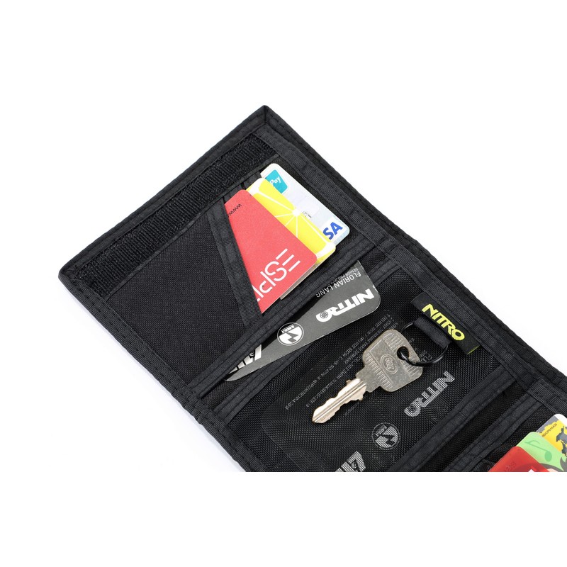 Nitro Unisex Wallet Purse, Tough Black, purse