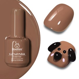 Beetles Gel Polish Beyonce Caramel 15ml - Esmalte de Uñas Marrón LED, Arte de Uñas, Manicura Salón DIY, Navidad 0.5Oz                                 