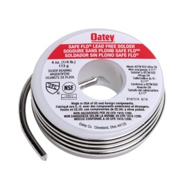 Oatey 53062 Wire Solder, 0.25 lb, Silver Gray