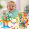 RAINBOW TOYFROG Snap-N-Twist Building Blocks - 270 Piece Set of