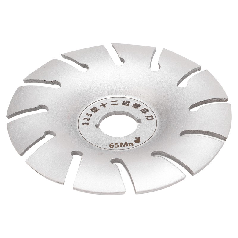 Wood Carving Disc Shaping Wheel 125mm Stainless Steel 12T Accessory