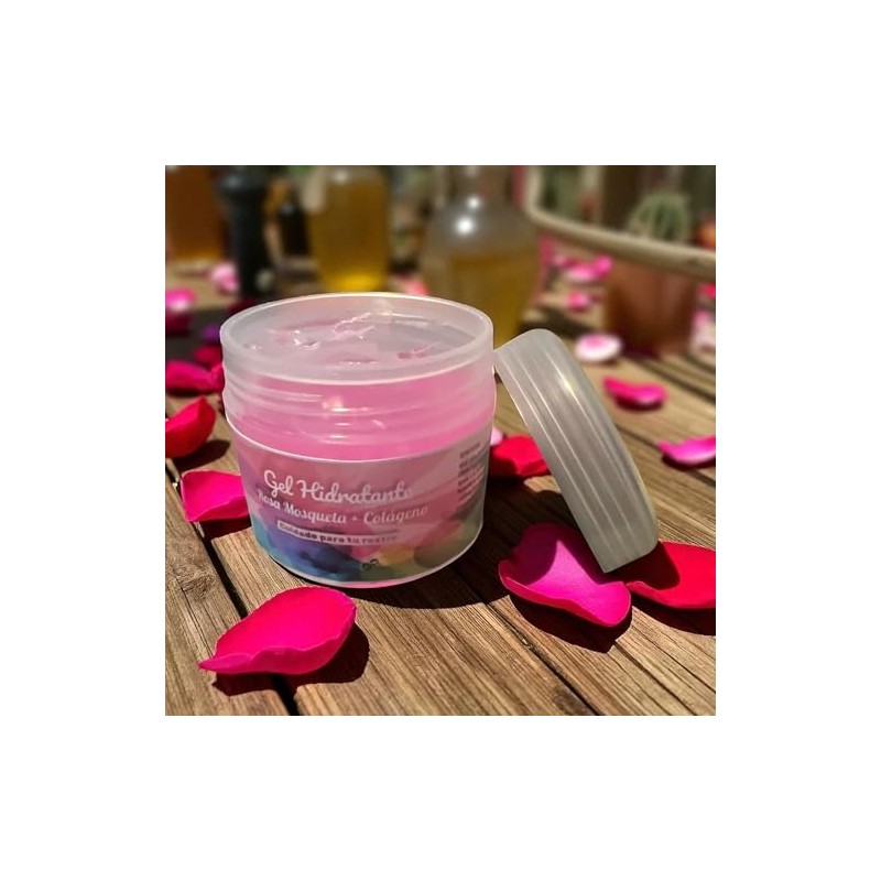 Gel Hidratante Rosa Mosqueda + Colágeno